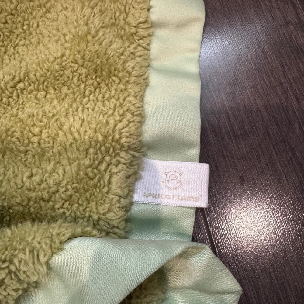 Infant Baby Toddler Green Frog Baby Lovey Blanket